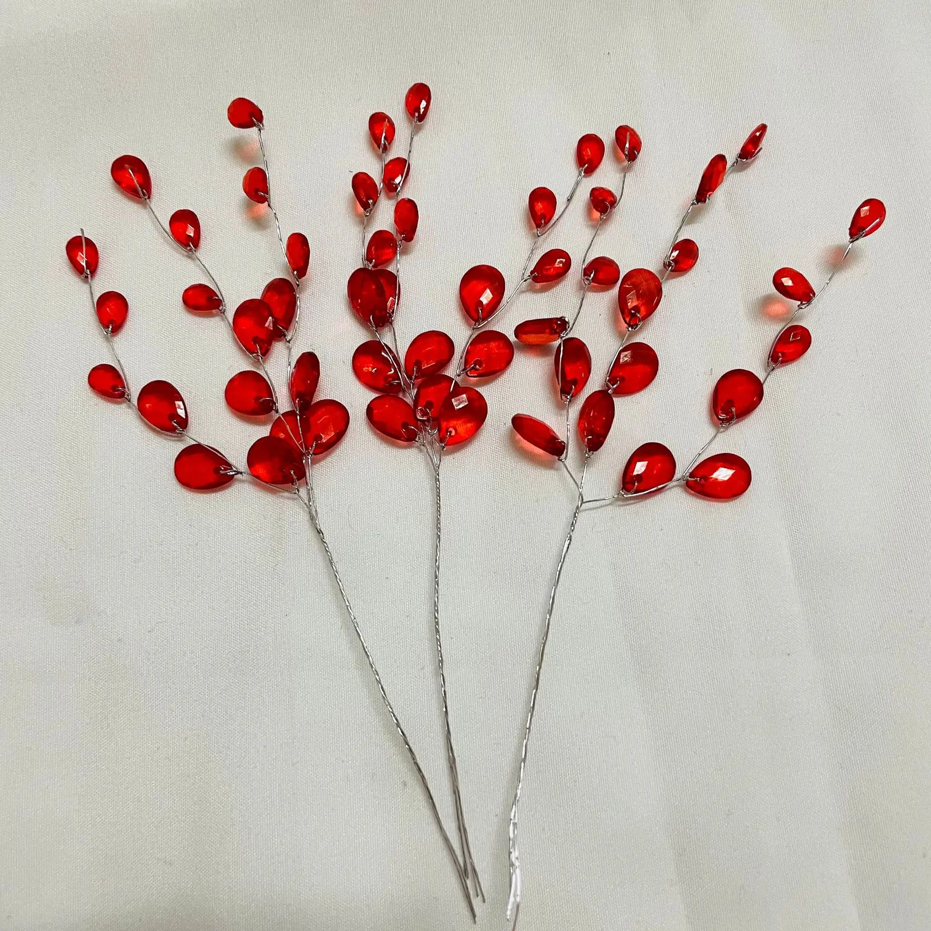 50Pcs 3-Forks Acrylic Strip Wa - Christmas Wreath Fake review and price
