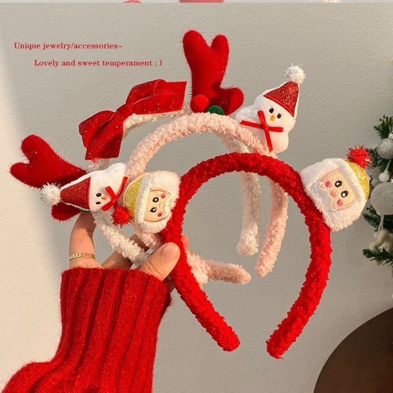Christmas Santa Cute Bear Plus - Reindeer Antlers Headband review and price