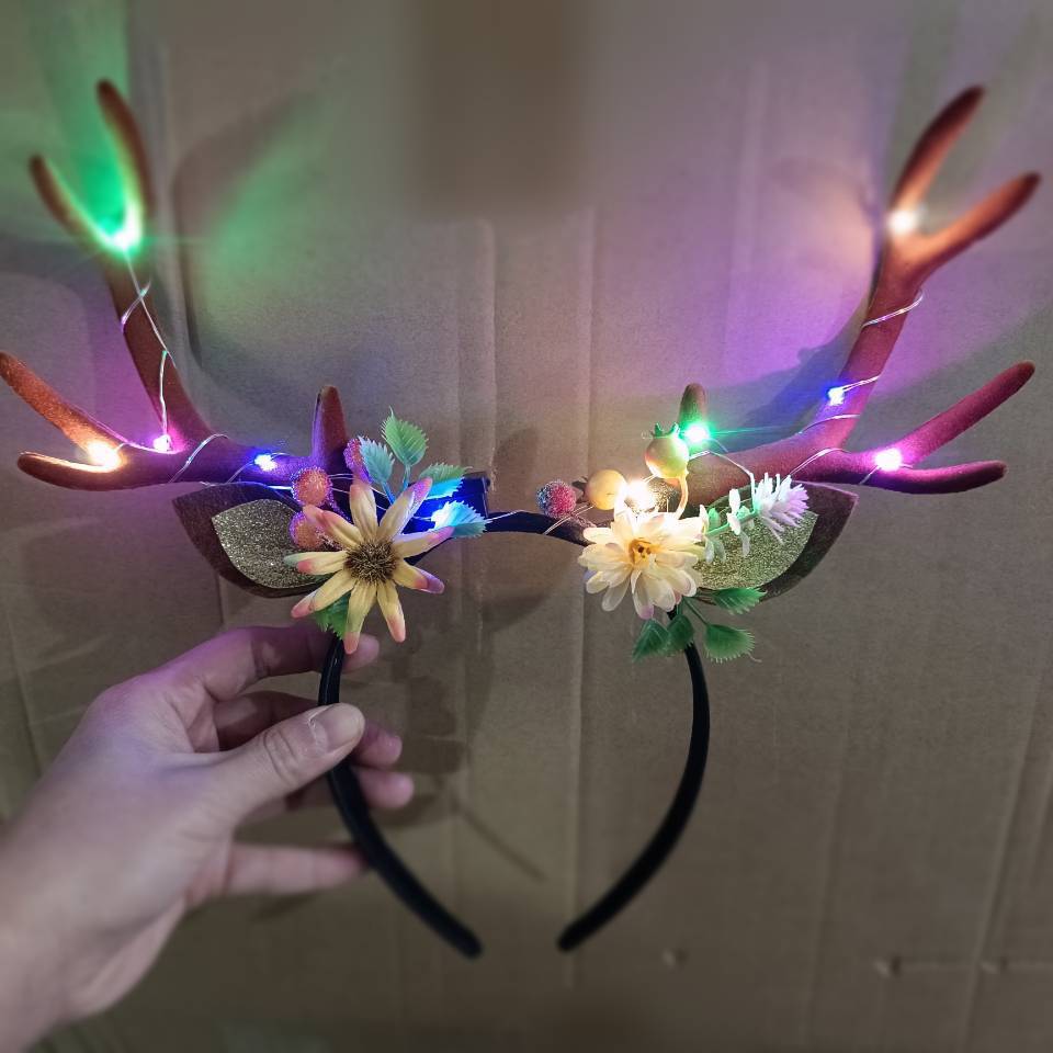 Reindeer Antlers Light up Head - Reindeer Antlers Headband review and price