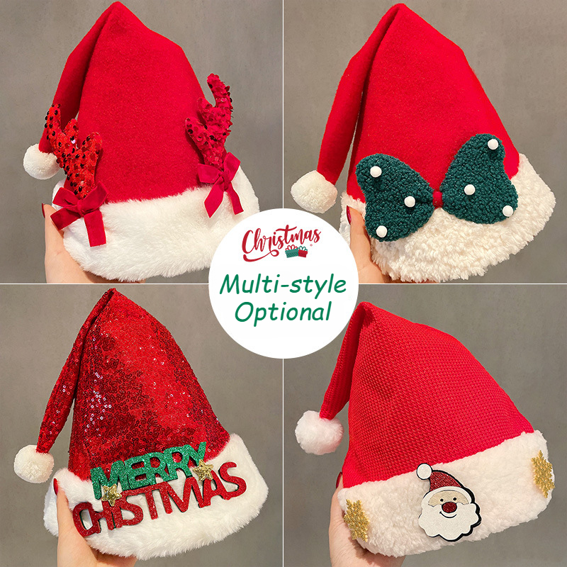 2025 Cute Christmas Hat Childr - Santa Hat Plush review and price