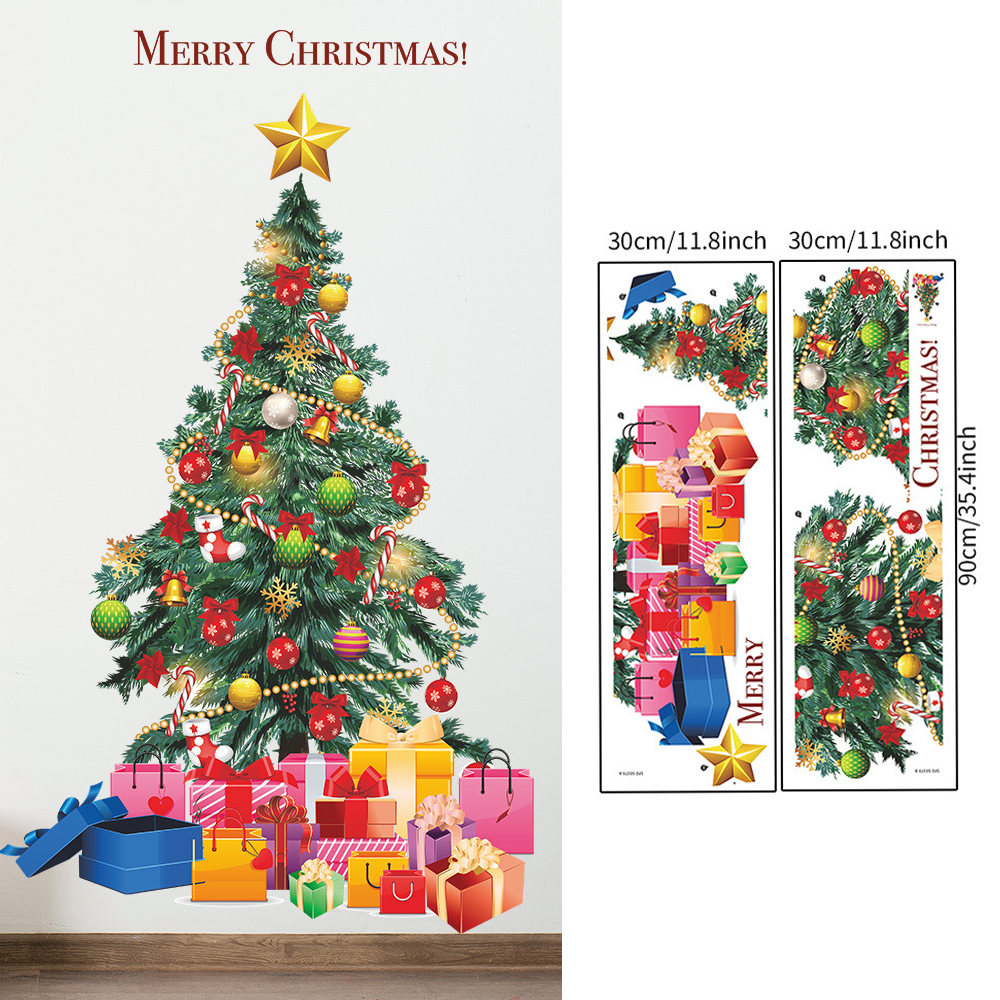 Christmas Tree Wall Stickers G - Snowflake Window Decal review and price