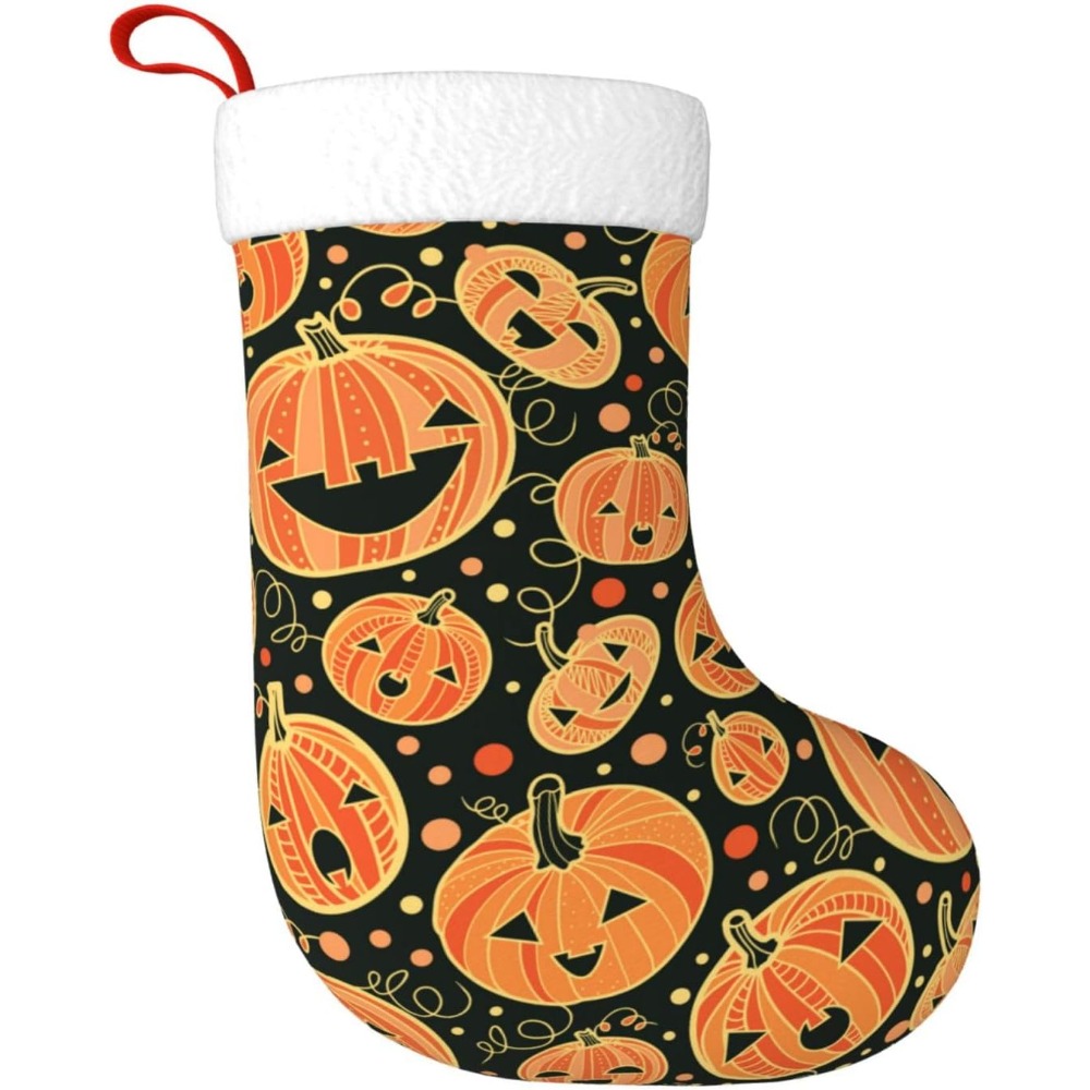 Halloween Pumpkin Christmas St - Christmas Stocking Hanging review and price