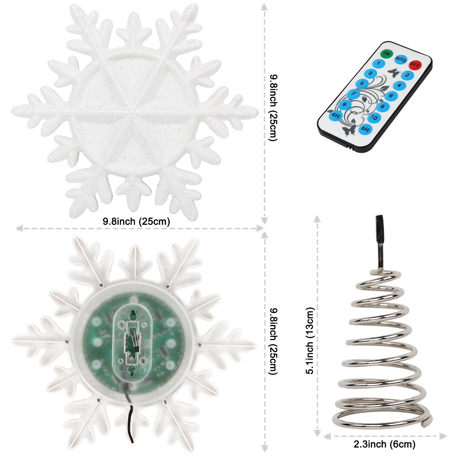OurWarm Lighted Christmas Tree - Star Tree Topper review and price