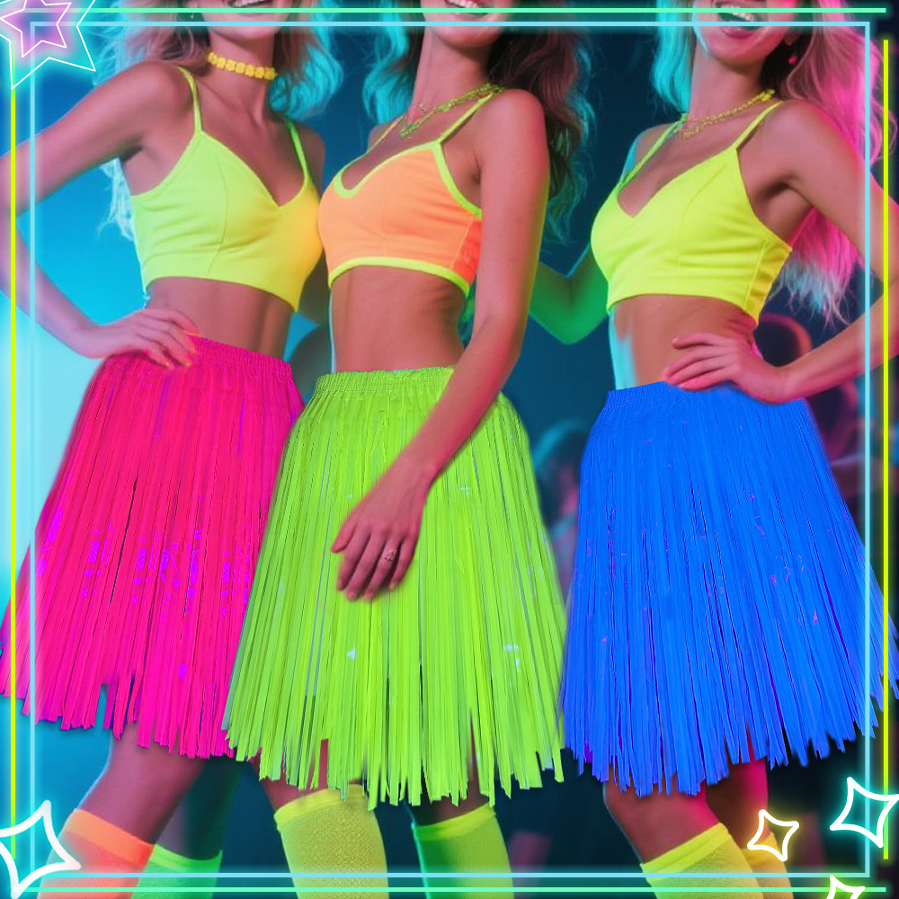 Neon Fluorescent Tinsel Skirt, - Tinsel Garland Decoration review and price