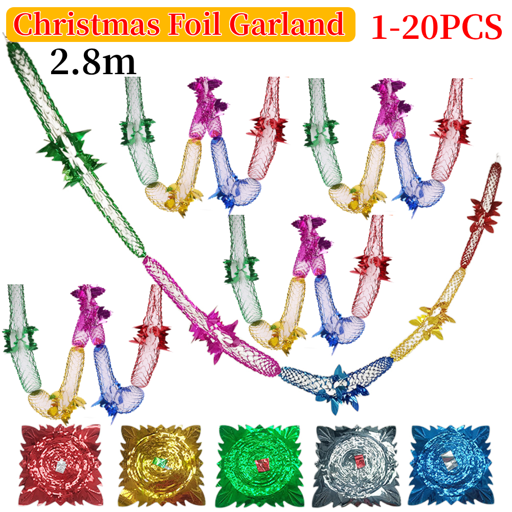 Christmas Foil Garland Ceiling - Tinsel Garland Decoration review and price