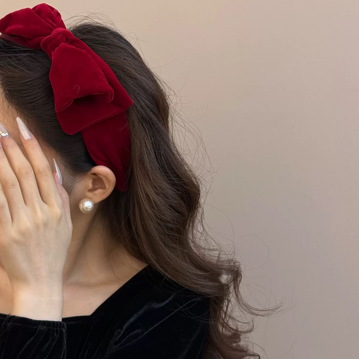 AWAYTR 1pc Large Velvet Bow Ha - Ribbon Bow Gift review and price