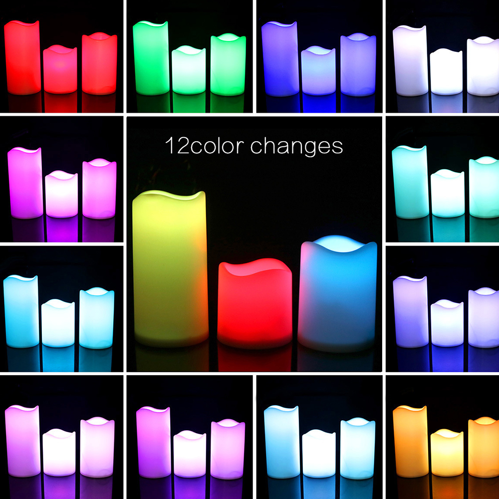 3pcs/ set LED Flameless Flicke - Holiday Candle Set review and price