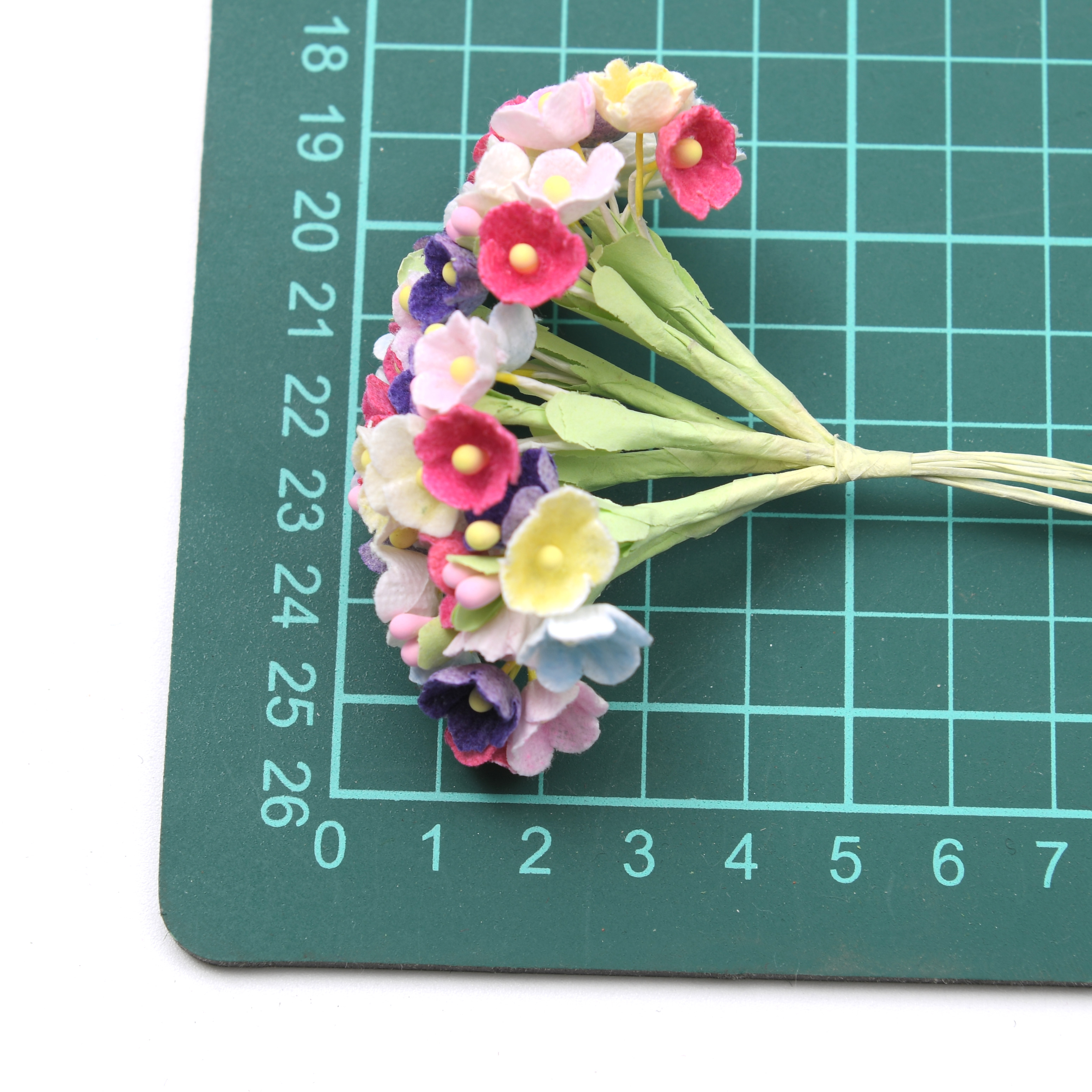 8pcs/1bunch Mini Paper Rose Fl - Christmas Wreath Fake review and price