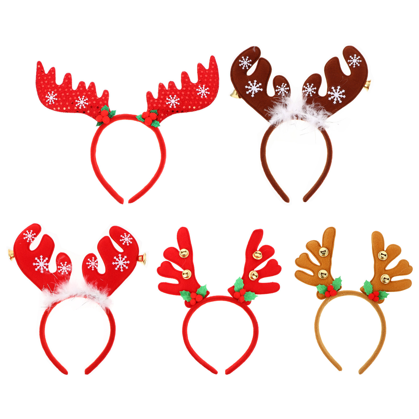 5Pcs Christmas Reindeer Antler - Reindeer Antlers Headband review and price