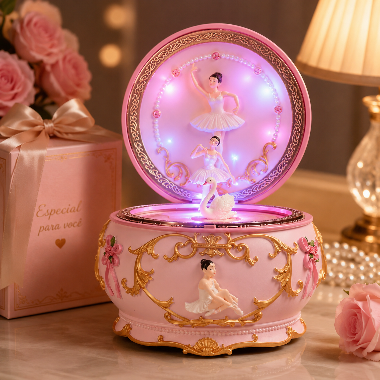 LED Rotating Ballerina Music B - Snow Globe Musical review and price