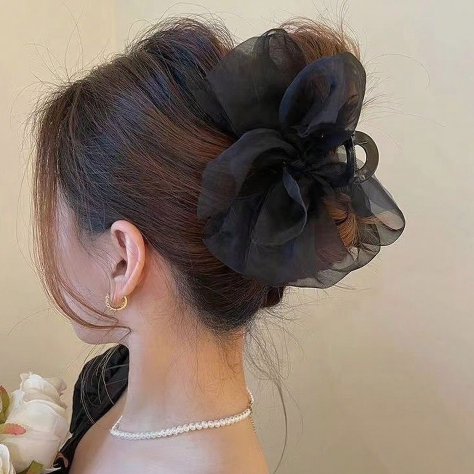 1PCFashion Mesh Tulle Large Bo - Ribbon Bow Gift review and price