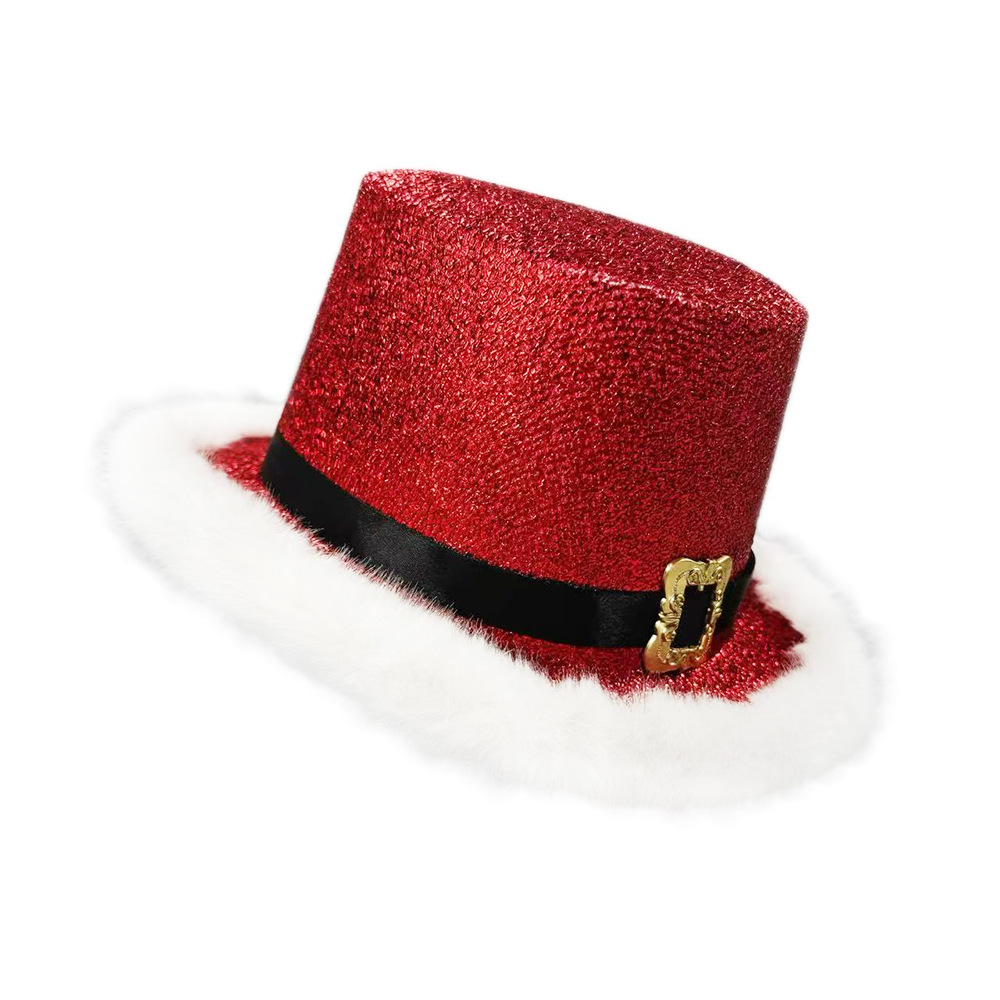 Santa Claus Cap  Shiny Glitter - Santa Hat Plush review and price