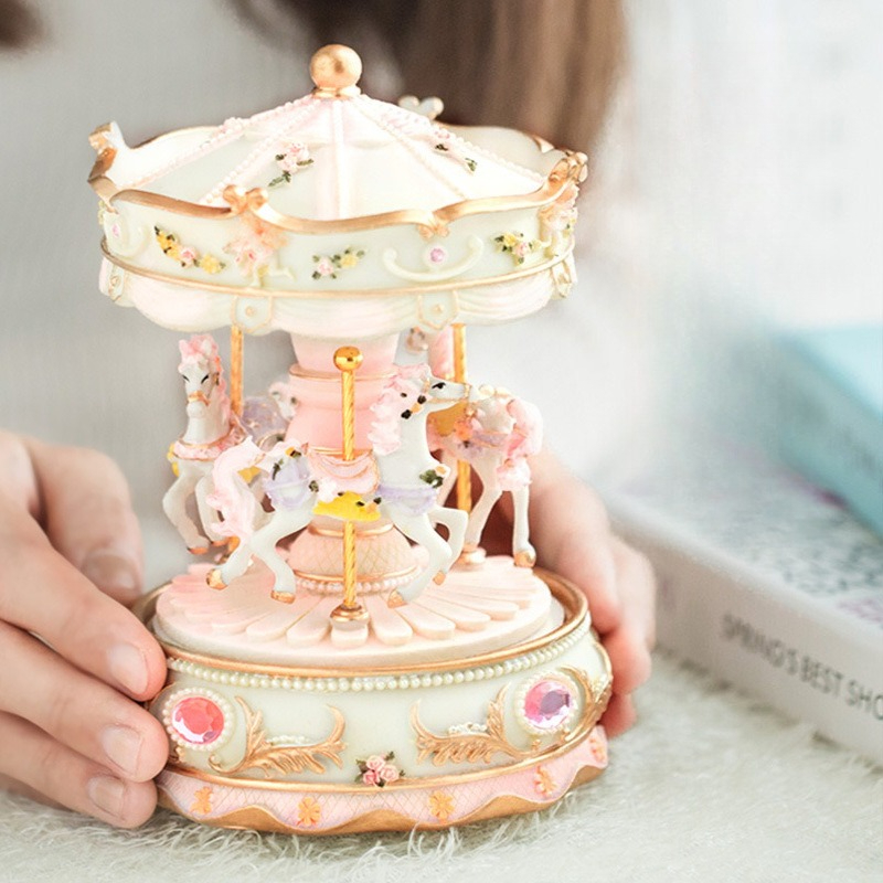 Handmade Resin Carousel Music  - Snow Globe Musical review and price