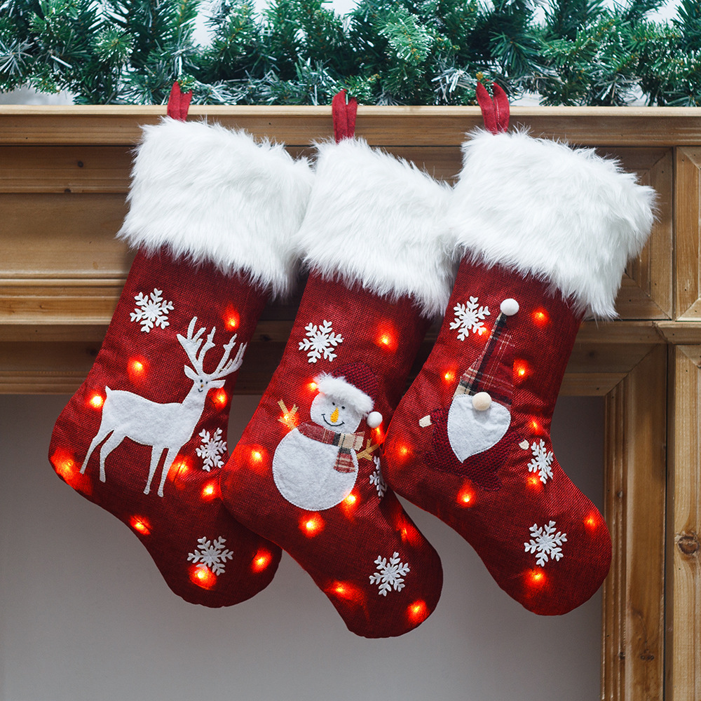 Christmas Socks With Led Light - Christmas Stocking Hanging review and price