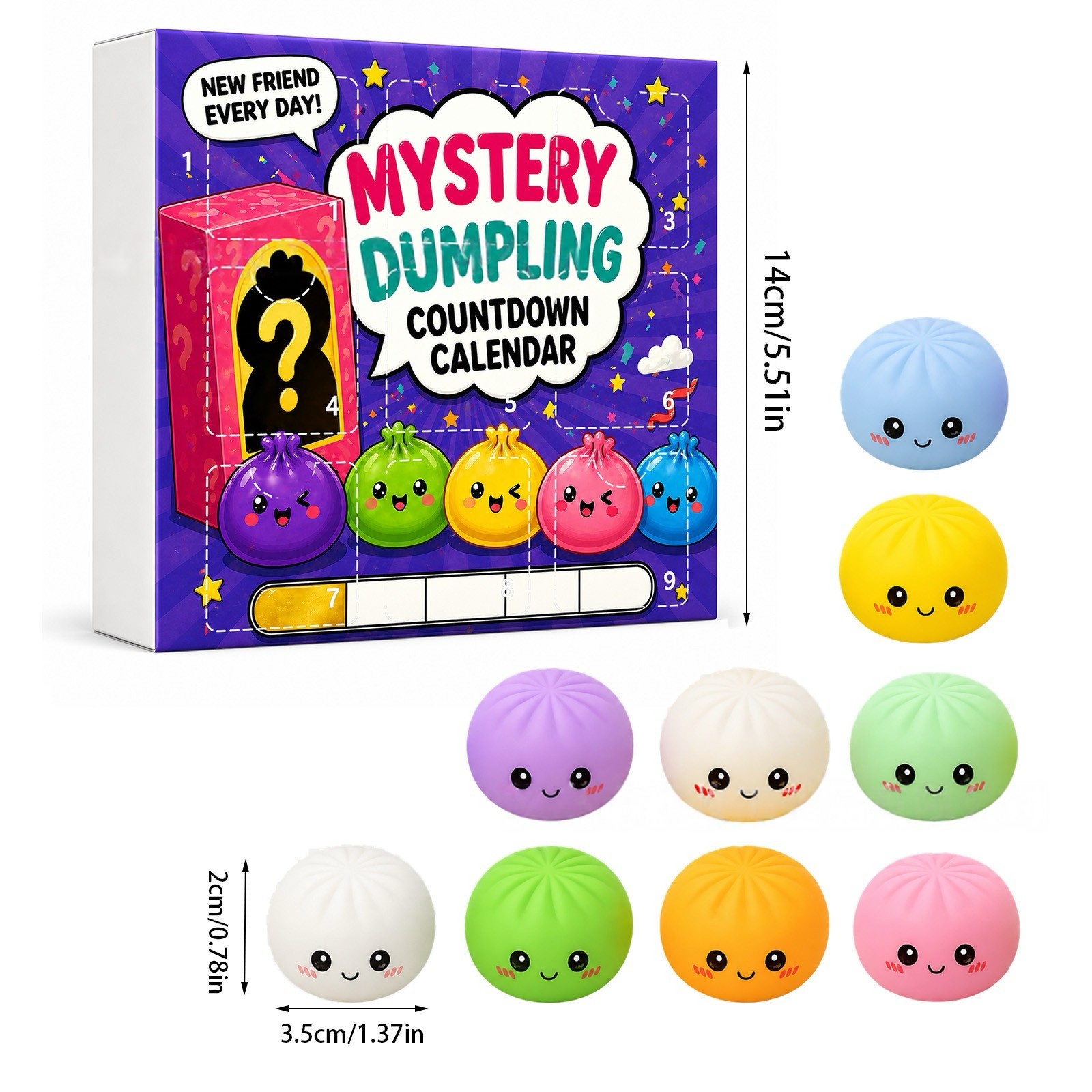 Kawaii Squishy Dumpling Advent - Advent Calendar Gift review and price