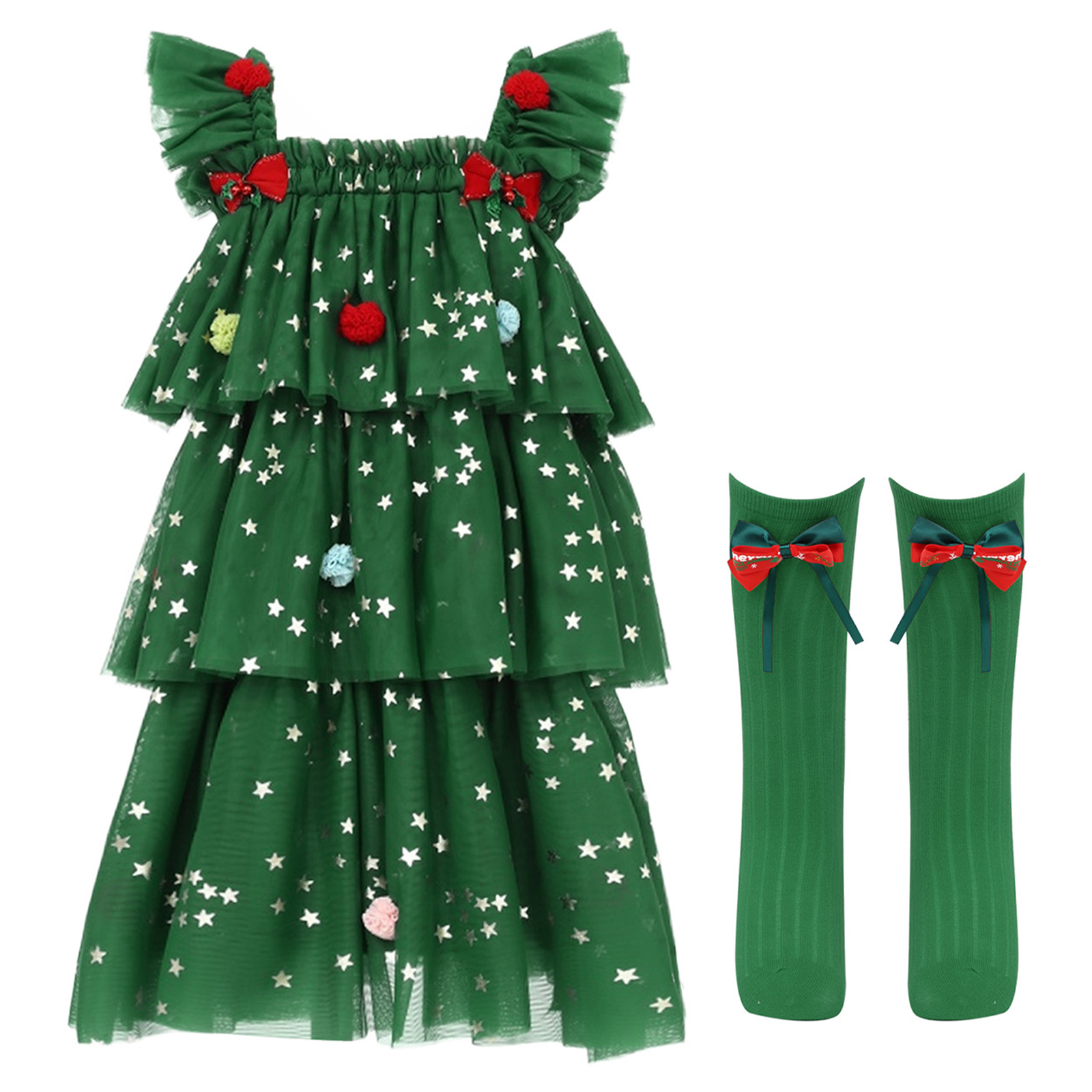 Toddler Girls Christmas Tree E - Elf Costume Christmas review and price
