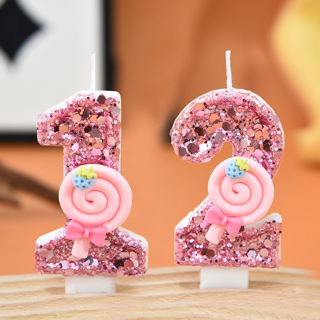 1pc Large 0-9 Numbers Pink Lol - Holiday Candle Set review and price
