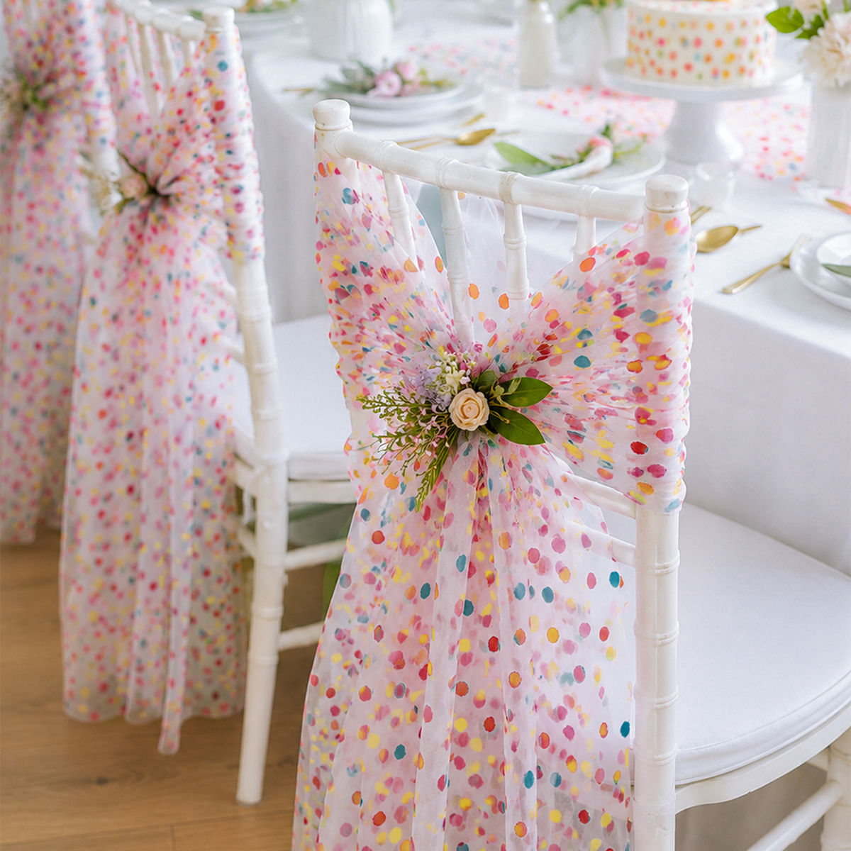Colorful Dot Gauze Table Runne - Christmas Table Runner review and price