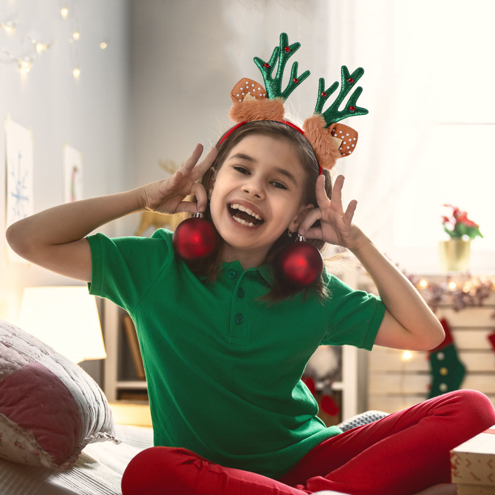 3Pcs Christmas Reindeer Antler - Reindeer Antlers Headband review and price