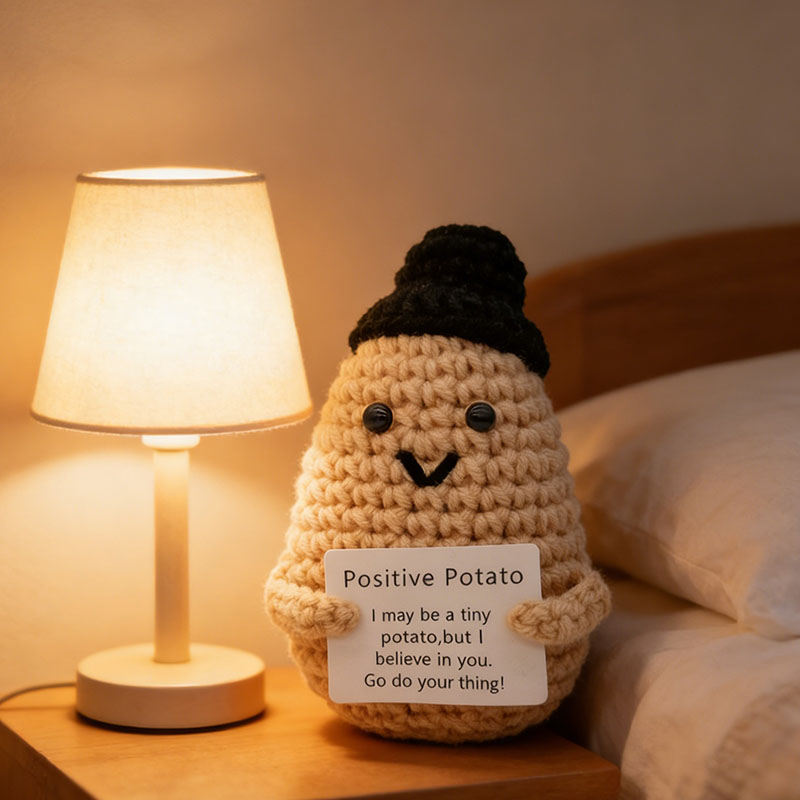 Cute Positive Potato Crochet D - Santa Hat Plush review and price