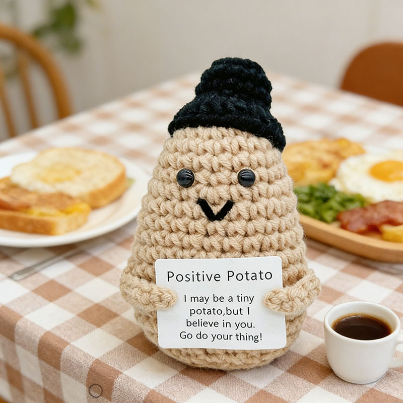 Cute Positive Potato Crochet D - Santa Hat Plush review and price