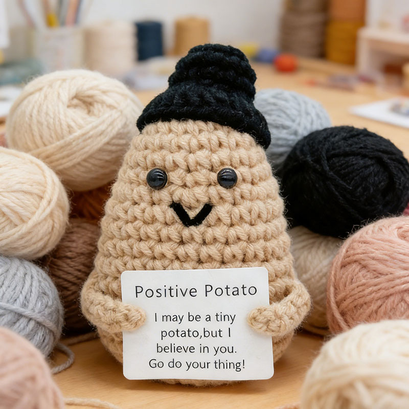 Cute Positive Potato Crochet D - Santa Hat Plush review and price