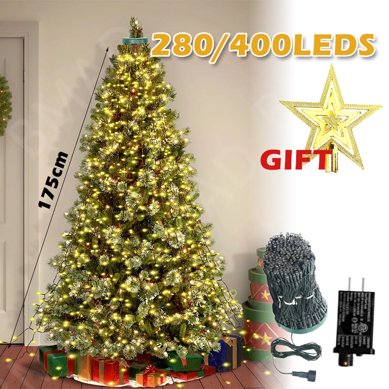 Christmas Tree Waterfall Light - Star Tree Topper review and price
