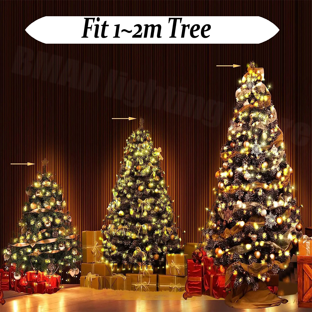 Christmas Tree Waterfall Light - Star Tree Topper review and price