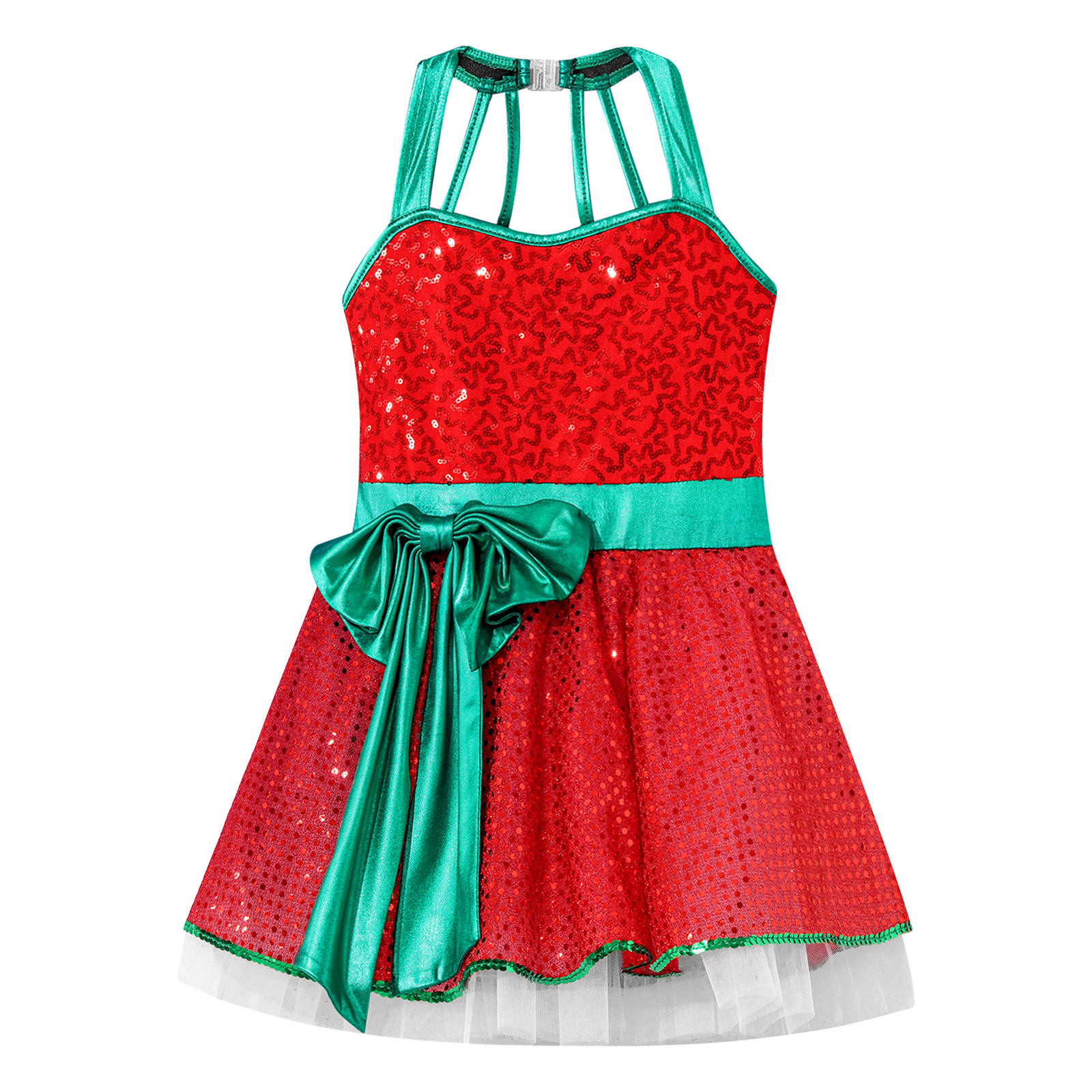 Girls Christmas Dance Dress Sl - Elf Costume Christmas review and price