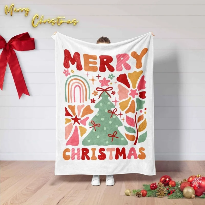 Merry Christmas Flannel Blanke - Christmas Throw Blanket review and price