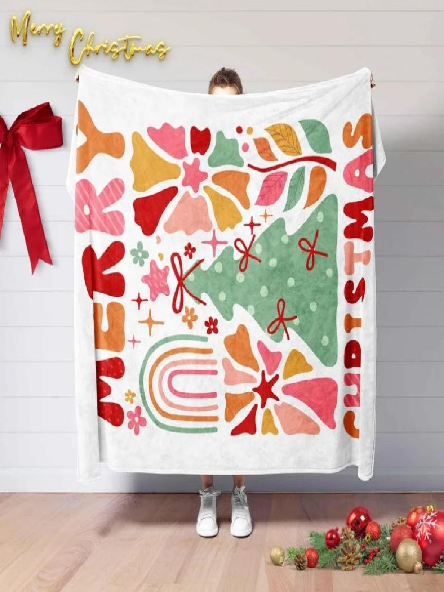 Merry Christmas Flannel Blanke - Christmas Throw Blanket review and price